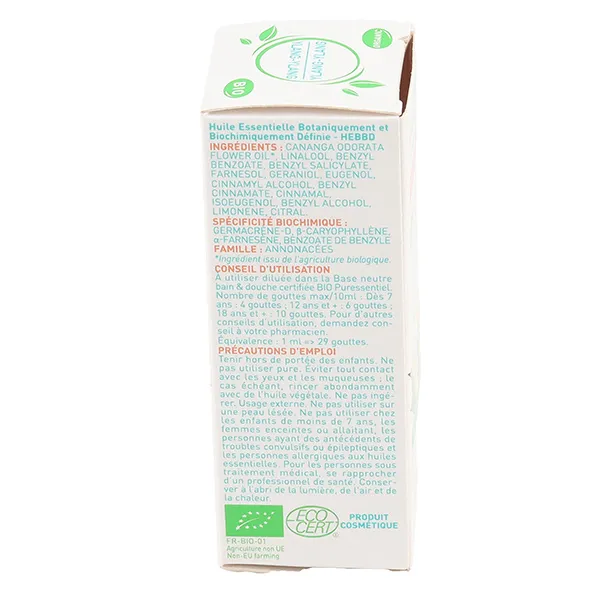Puressentiel Huile essentielle Ylang ylang Bio