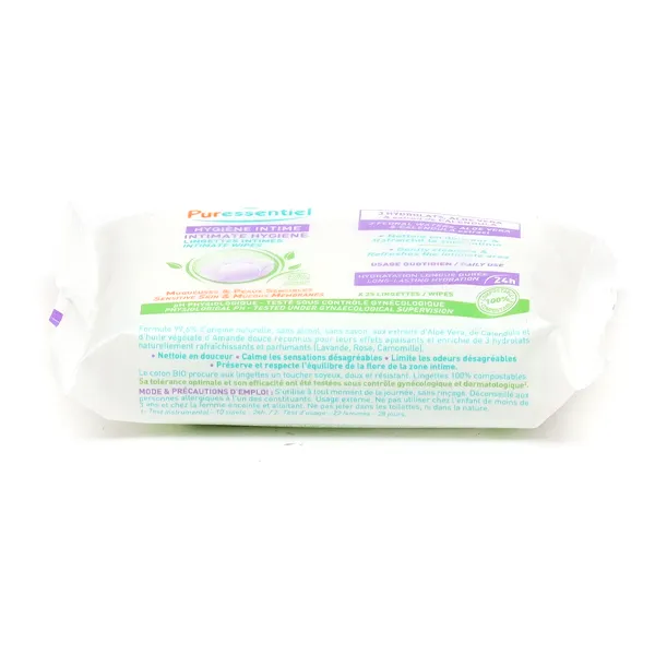 Puressentiel lingettes intimes bio