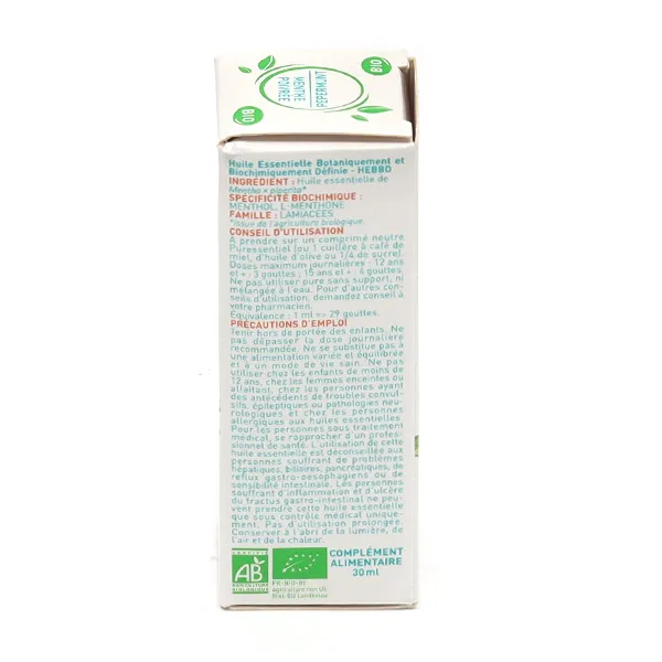 Puressentiel Huile essentielle Menthe poivrée Bio
