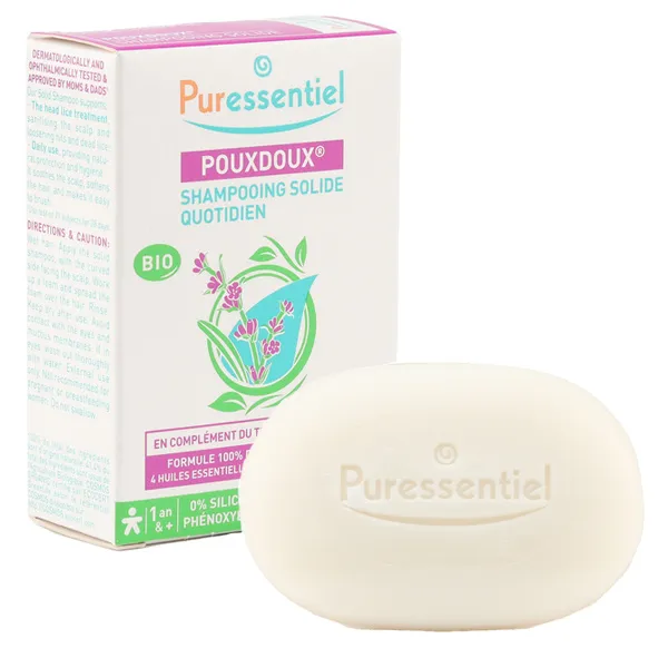 Puressentiel Pouxdoux Shampooing solide quotidien Bio