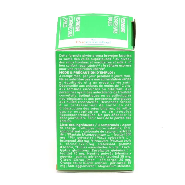 Puressentiel Respiratoire Comprimés Sinus Express