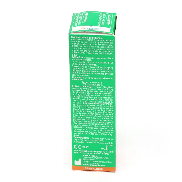 Puressentiel Respiratoire Hygiène nasale Spray hydratant
