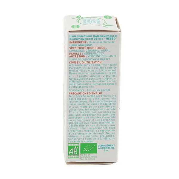 Puressentiel Huile essentielle Verveine citronnée Bio