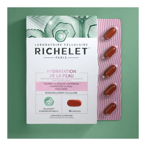 Richelet Hydratation de la peau capsules