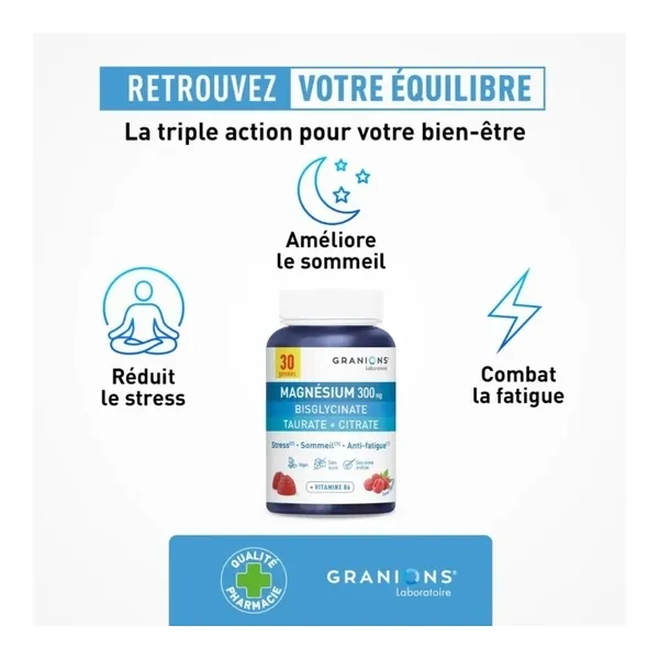 Granions Triple magnésium gummies