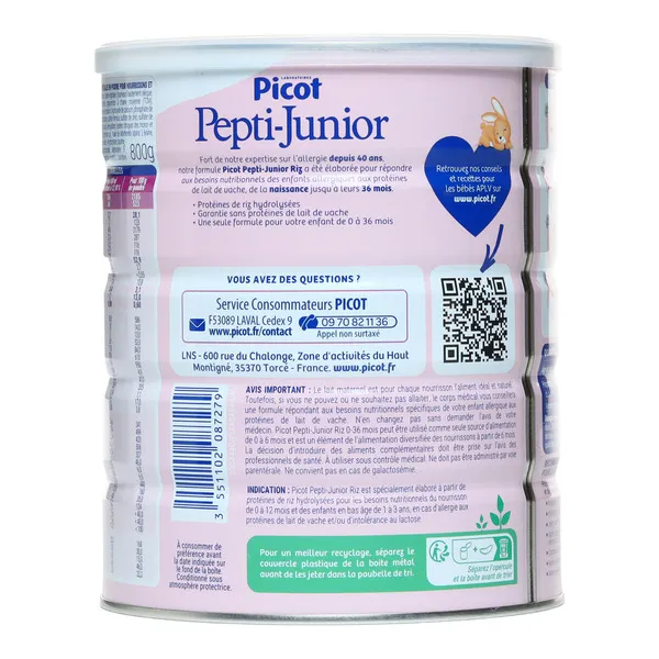 Picot Pepti Junior Riz lait 0-36 mois