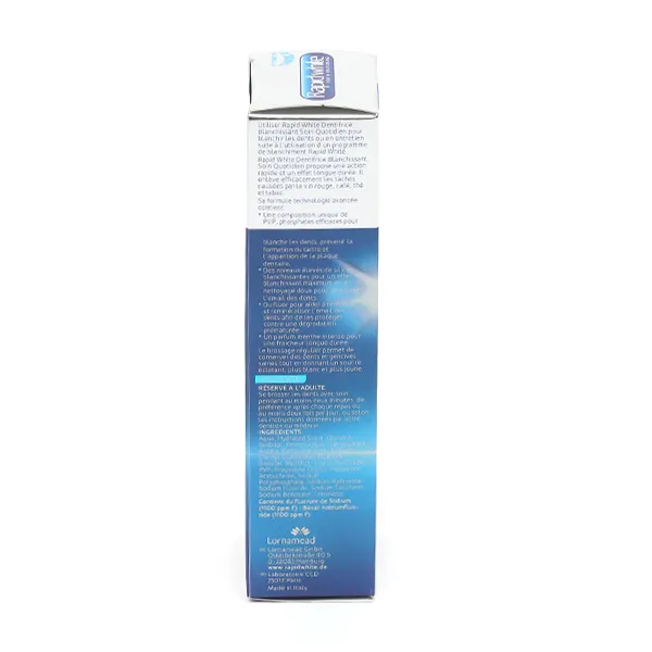 Rapid White dentifrice blanchissant