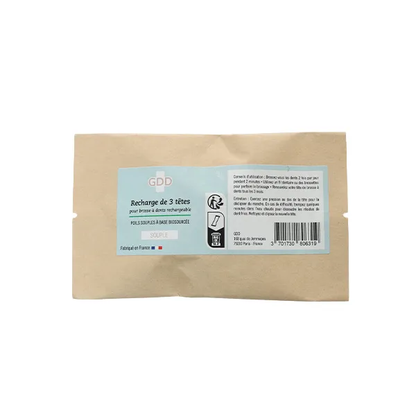 GDD 3 têtes pour brosse à dents rechargeable