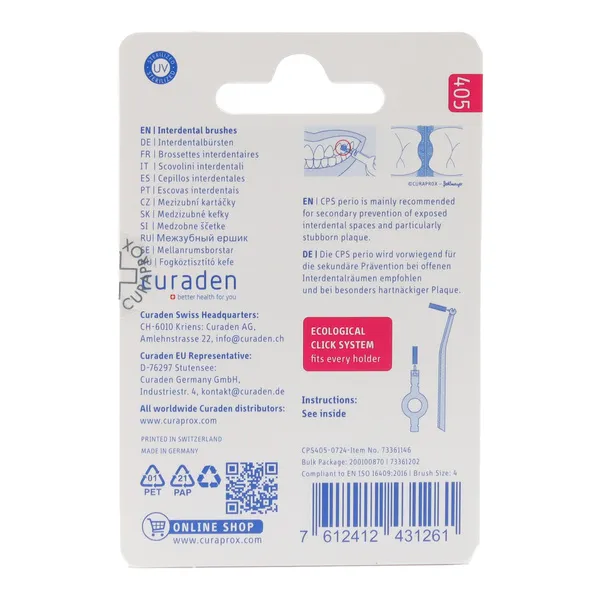 Curaprox Brossettes interdentaires Perio Start recharge