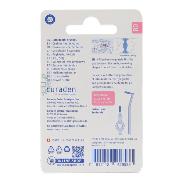 Curaprox Brossettes interdentaires Prime start recharge