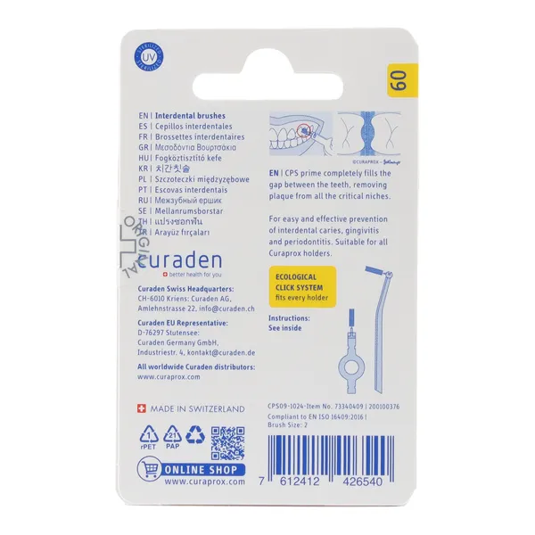 Curaprox Brossettes interdentaires Prime start recharge