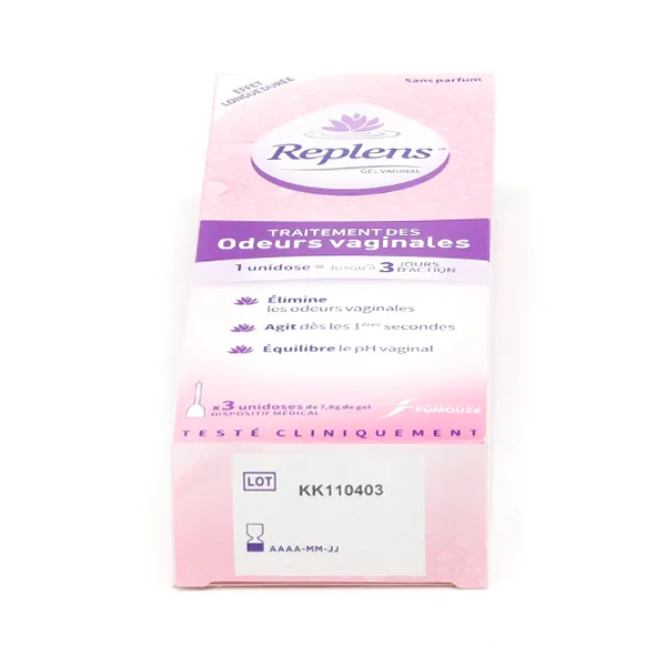 Replens Traitement des odeurs vaginales unidoses