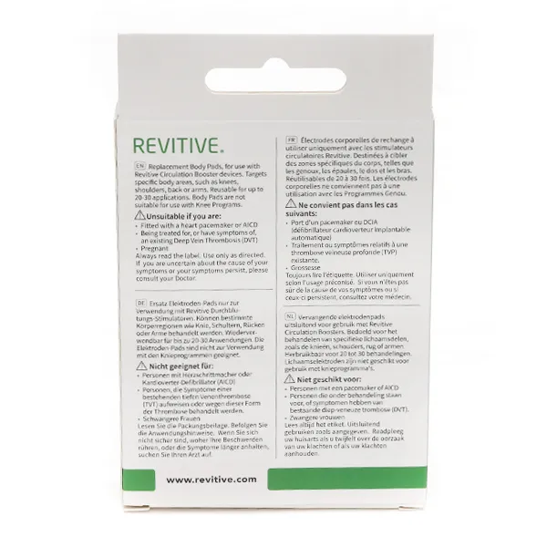 Revitive électrodes corporelles