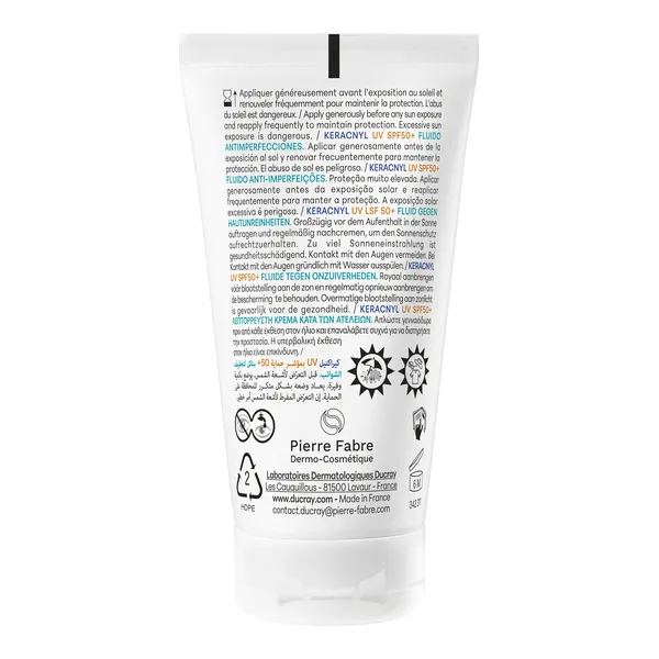 Ducray Keracnyl UV fluide anti-imperfections SPF 50+