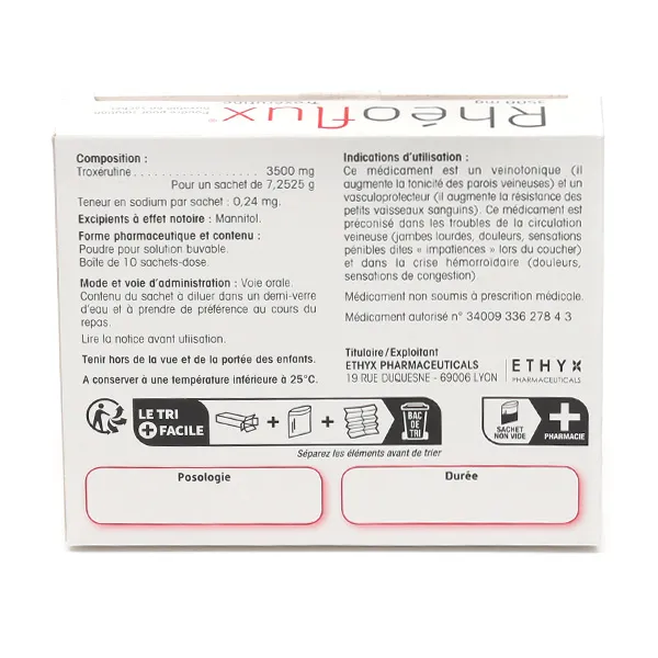 Rhéoflux 3500 mg sachets