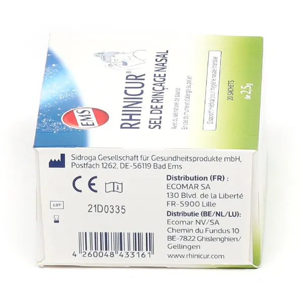 Rhinicur sel de rinçage nasal sachets