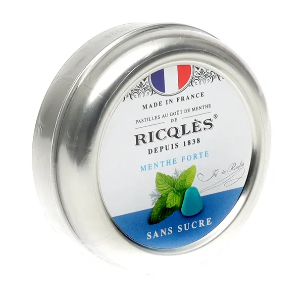 Ricqles pastilles menthe forte sans sucres