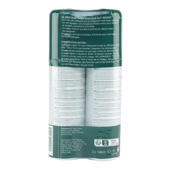 Roc Keops déodorant spray fraîcheur 48 h