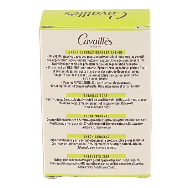 Cavaillès savon surgras Oranger Jasmin