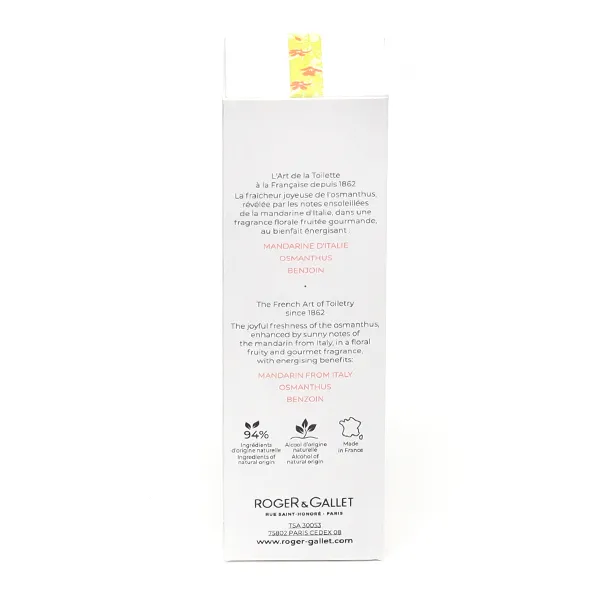 Roger et Gallet eau parfumée bienfaisante Fleur d'Osmanthus