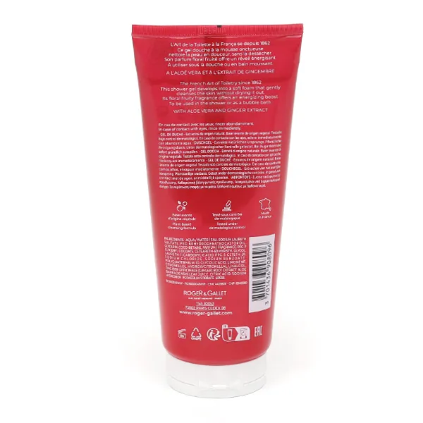 Roger et Gallet Gel douche bienfaisant Gingembre rouge