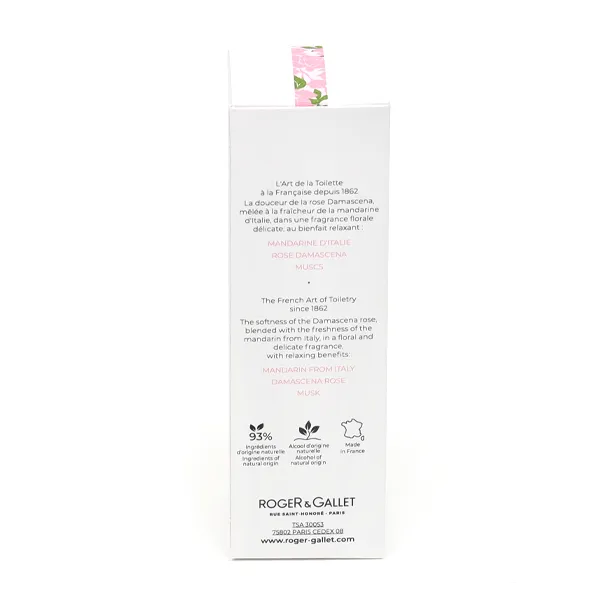 Roger et Gallet eau parfumée bienfaisante Rose