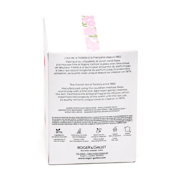 Roger et Gallet savon parfumé Rose