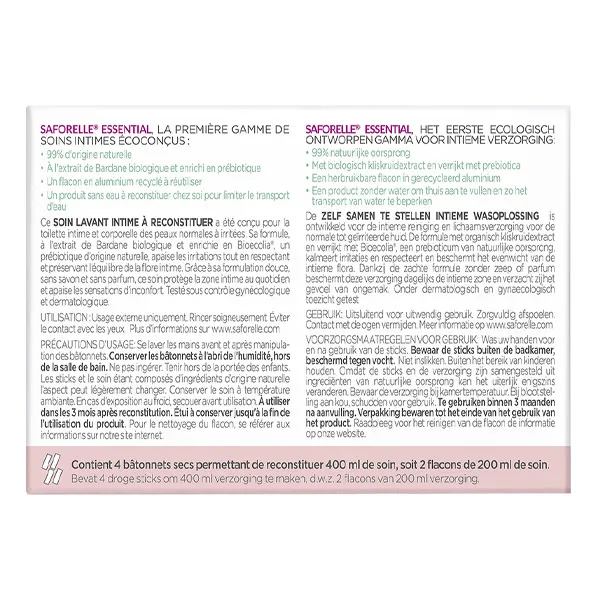 Saforelle soin lavant intime apaisant à reconstituer