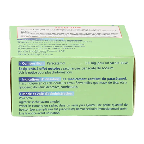 Doliprane 300 mg  poudre en sachets
