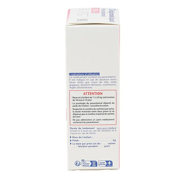 Doliprane Liquiz 200 mg stick sans sucre