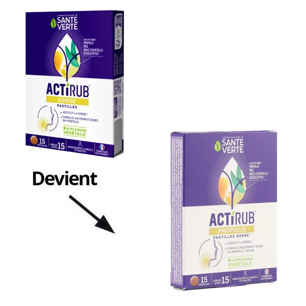 Santé Verte Actirub Propolis pastilles