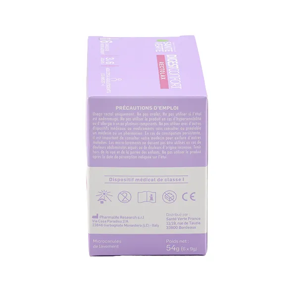 Santé Verte DigestConfort Rectolax lavement constipation