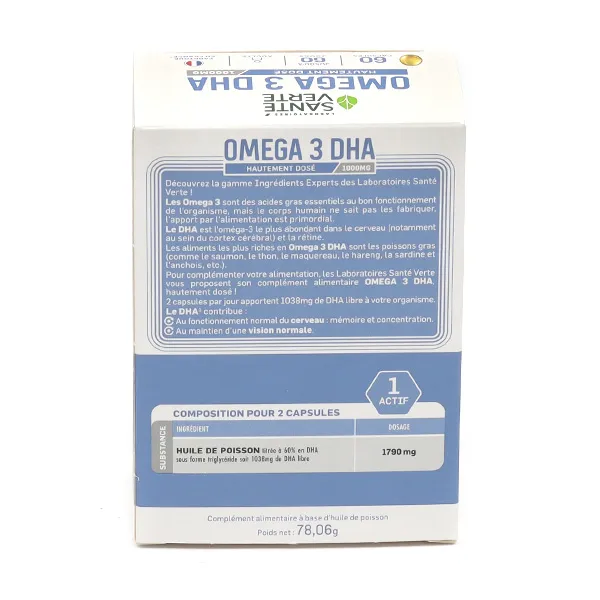 Santé Verte Omega 3 capsules
