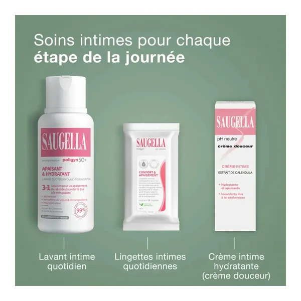 Saugella Poligyn 50+ Soin lavant intime Apaisant et Hydratant