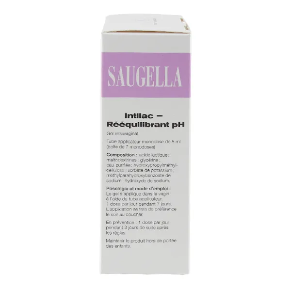 Saugella Intilac rééquilibrant pH gel intravaginal unidoses