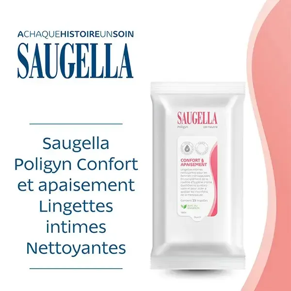 Saugella Poligyn lingettes intimes
