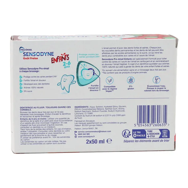 Sensodyne pro émail dentifrice Enfant