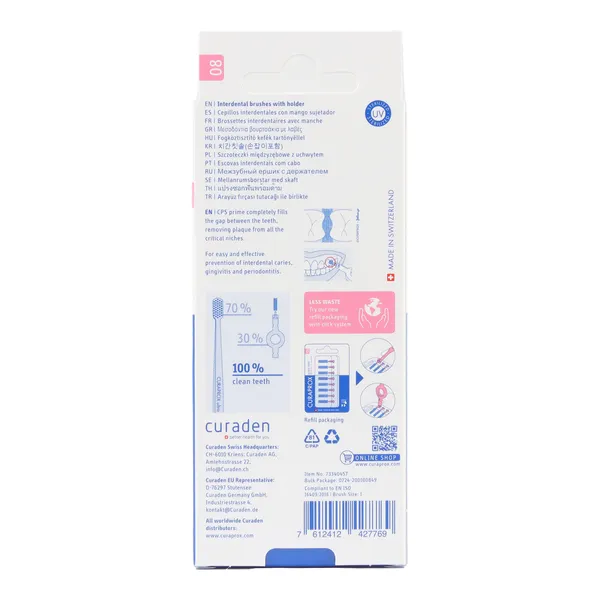 Curaprox Brossettes interdentaires Prime Start