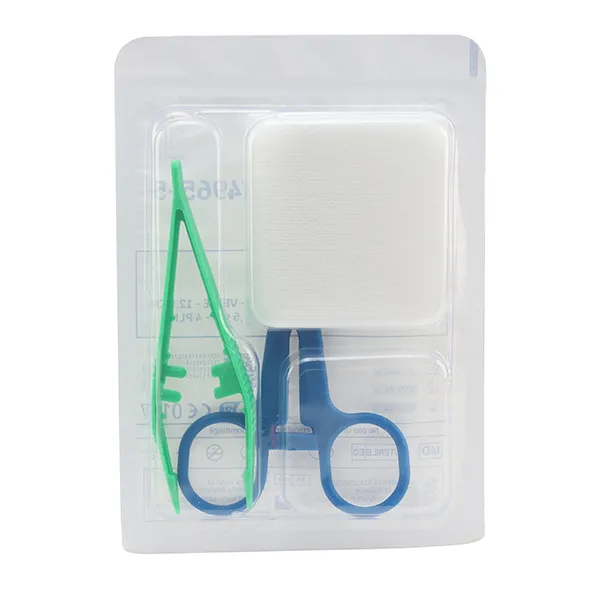 Set de pansement stérile 1 pince + 1 kocher + 5 compresses