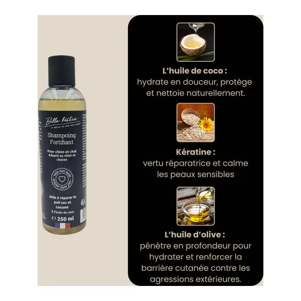 Bella Bestia Shampoing hydratant chien et chat