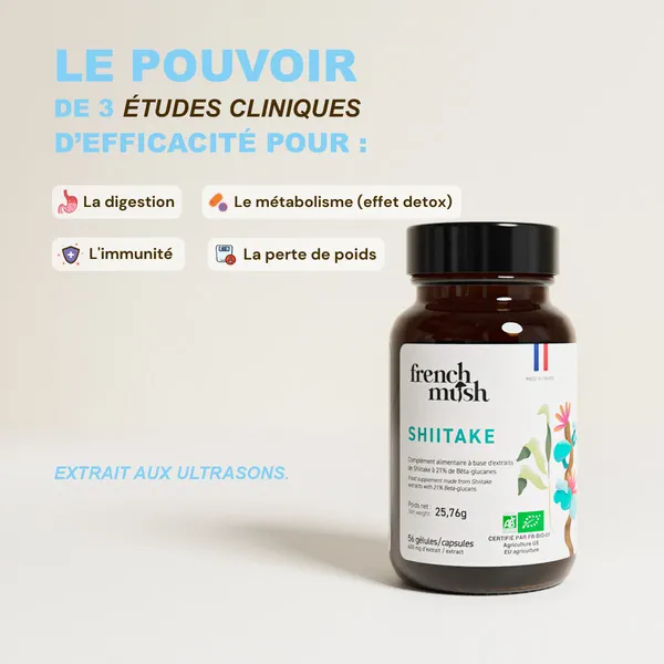 French Mush Shiitake bio gélules