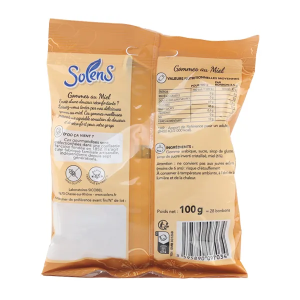 Solens gommes Miel