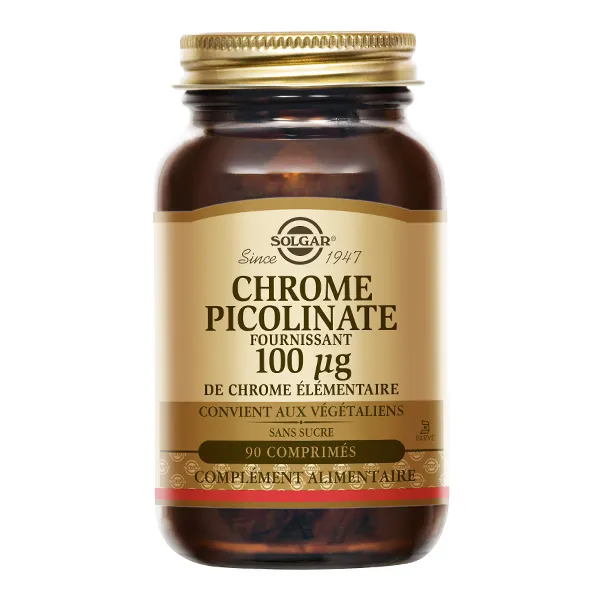 Solgar Chrome Picolinate 100 µg comprimés
