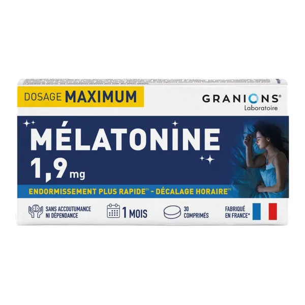 Granions Mélatonine 1,9 mg comprimés