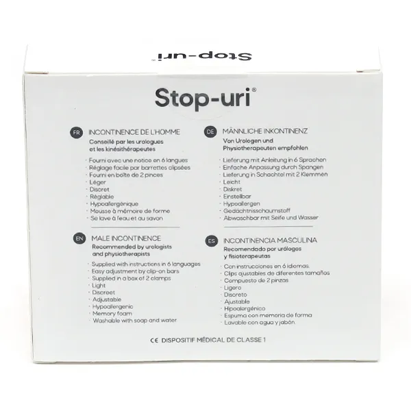 Stop Uri pince pénienne pour incontinence masculine