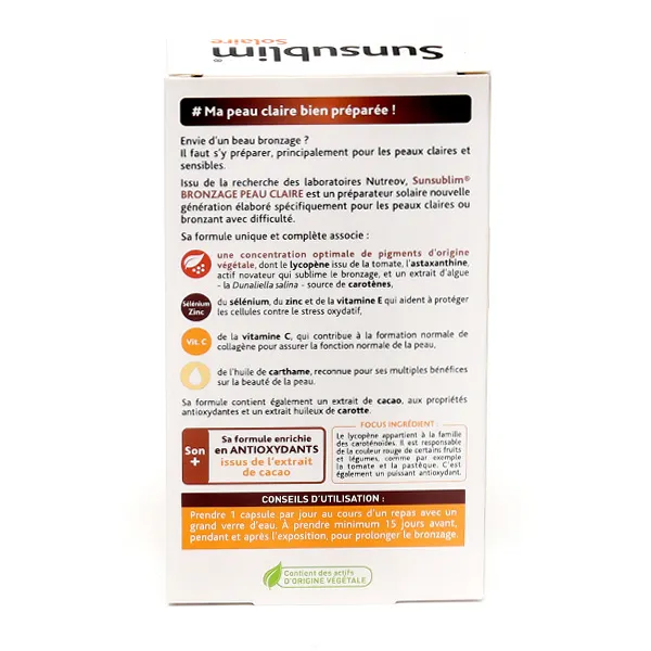 Sunsublim bronzage peau claire