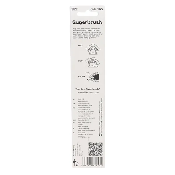 Papilli Superbrush Brosse à dents trifaces 0 - 6 ans