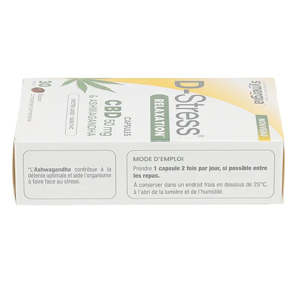 D Stress Relaxation CBD 50 mg & Ashwagandha capsules