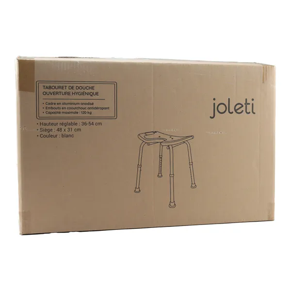 Tabouret de douche à poignées