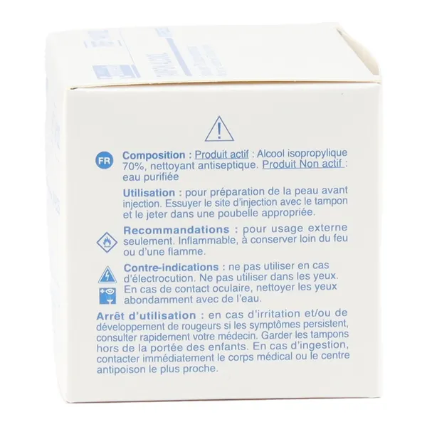 Tampon alcool 70% en sachet individuel